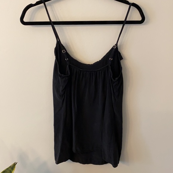 Joe’s black ruffled tank top size small - Picture 6 of 8